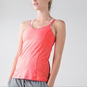 lululemon run for gold tank pink nude